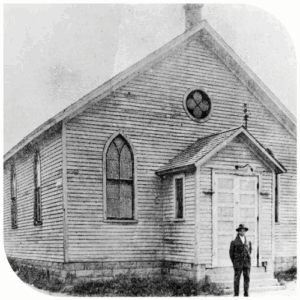 Old photograph of BME Church in Niagara Falls
